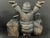 Black Vintage Hand Carved Wooden Santa Claus Paper Mache Molding Block Sculpture For Sale - Image 8 of 10