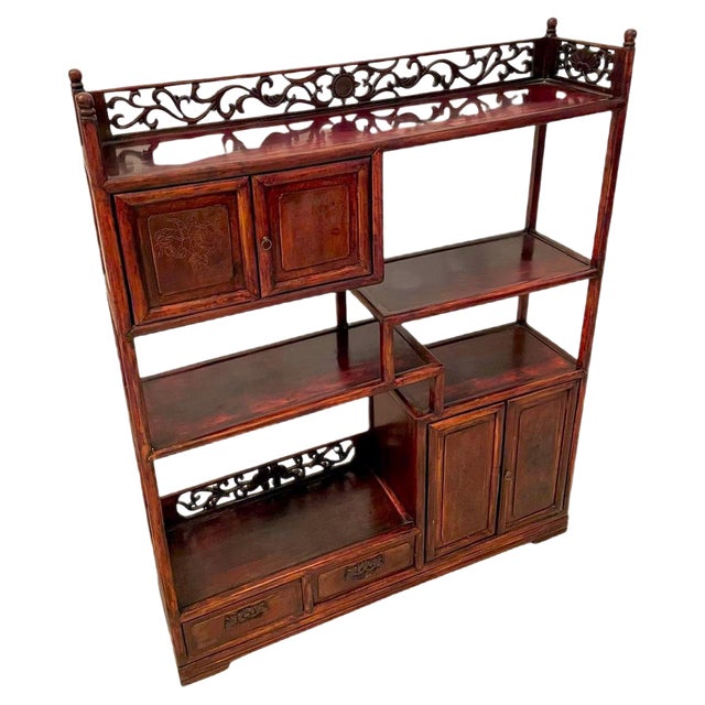 Chinese Hardwood Display Cabinet For Sale
