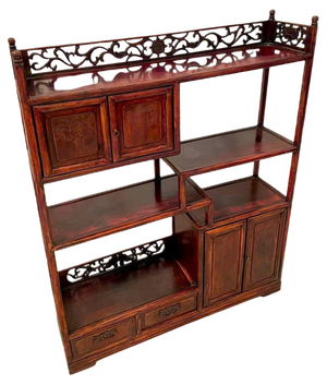 Chinese Hardwood Display Cabinet
