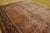 Red 1900s Fine Traditional Antique Red Rust Floral Medallion Dabir Kashan Rug For Sale - Image 8 of 9