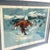 Framed "Powder Skier" by Mark King original Limited Edition Serigraph on Paper Hand signed by the artist. Dimensions: 42"...
