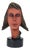 Large Mid-Century Female Bust Head of Young Woman in Terracotta, Austria, 1950s For Sale