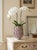 Ceramic Vintage Italian Hand-Modeled Butterfly Relief Ceramic Vase in Lavender Glaze For Sale - Image 7 of 9
