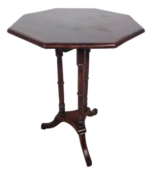 English Victorian Octagonal Tilt-Top Occasional Table, 1900s