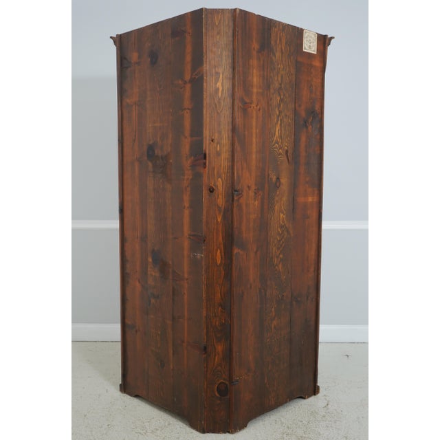 Stephen Von Hohen Pine Corner Cupboard Cabinet For Sale - Image 12 of 13