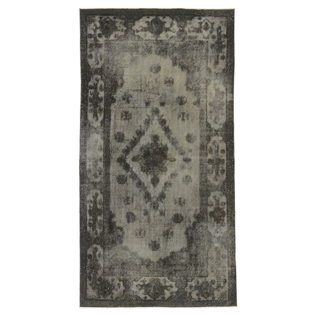 Vintage Turkish Overdyed Rug For Sale