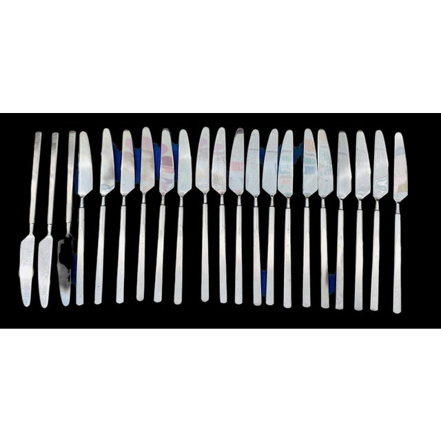 165-Piece Obelisk Stainless Steel Flatware Set by Erik Herløw for Copenhagen Cutlery For Sale In Miami - Image 6 of 11