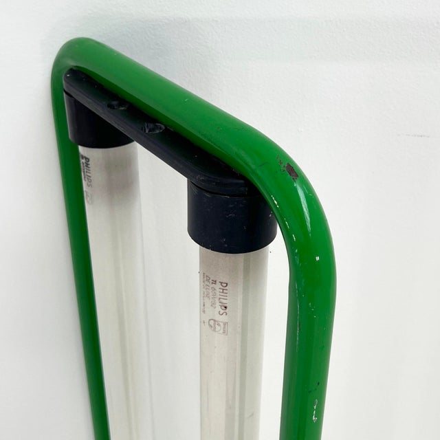 Green Double Neon Lamp by Gian N. Gigante for Zerbetto, 1980s For Sale - Image 9 of 13