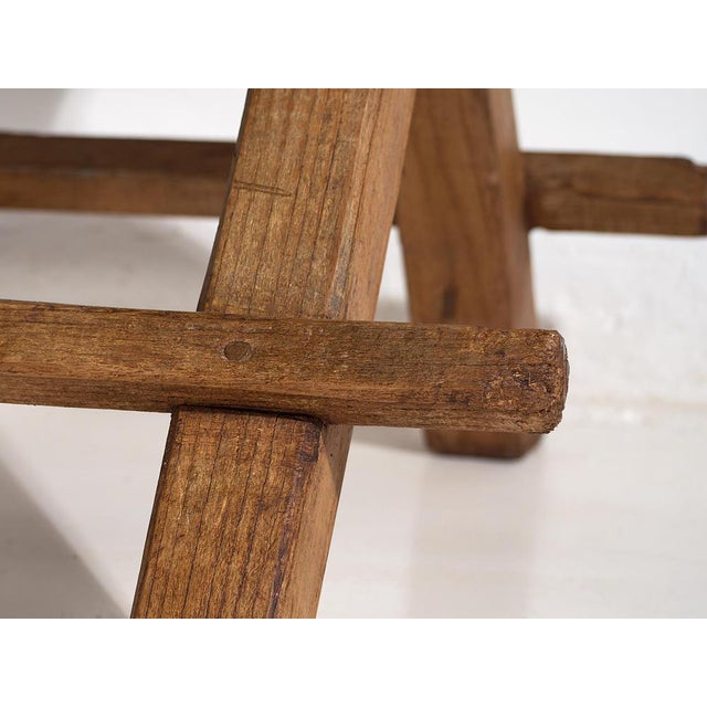 Antique X-Shape Dining Table, 1920s For Sale - Image 11 of 15