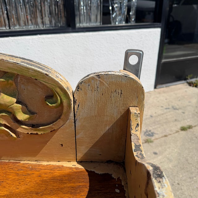 Antique Italian Floral Wooden Shelving For Sale - Image 13 of 13