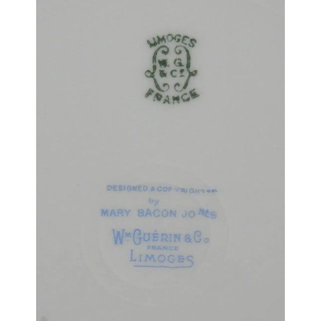 The Jungle Folk Design Plate #1, 1910 Hand painted, Limoges porcelain plates 1.16 х 10.7 in Plate signed, under glaze in...