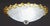 Extraordinary yellow\orange color and transparent/silver Murano ceiling light. The ceiling light consists of two glass...