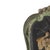 Porcelain - Art Nouveau wall plaque. "Female Figure", European, circa 1900 in polychrome terracotta, embossed and gilded....
