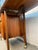 Sculpted Mid-Century Rolling Drop-Leaf Walnut Bar Cart For Sale - Image 9 of 17