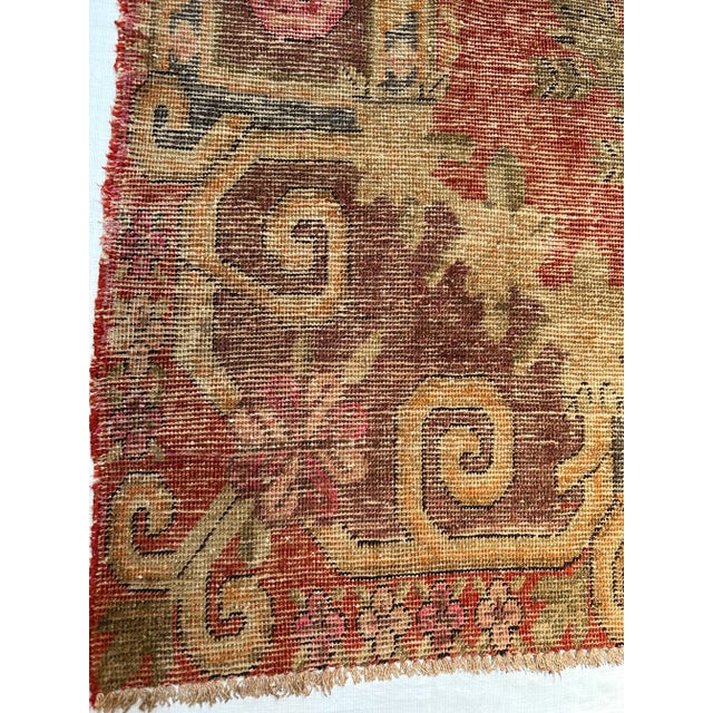 Tribal 1900s Authentic Tribal Floral Khotan Rug For Sale - Image 3 of 5