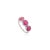 Contemporary Contemporary White Gold Ruby Ring in Pinion Bezel Setting Size 5.5 For Sale - Image 3 of 12