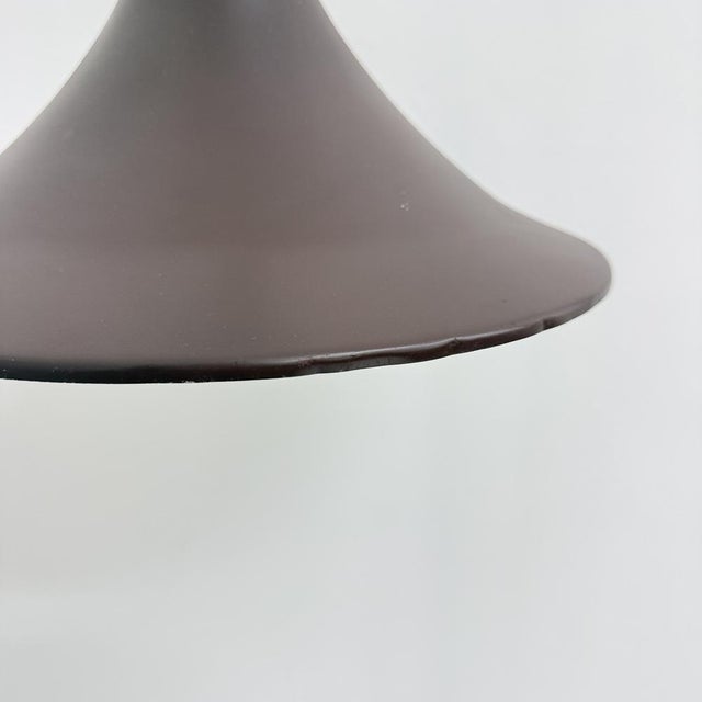 Minimalist Dutch Hala Zeist Trumpet Brown Floor Lamp, 1970s For Sale - Image 6 of 18