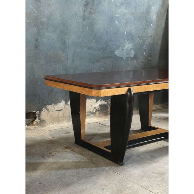 Early 20th Century Italian Art Deco Dining Table Manner of Osvaldo Borsani For Sale - Image 6 of 10