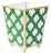 Boxwood Trellis Enameled Square Cachepot For Sale