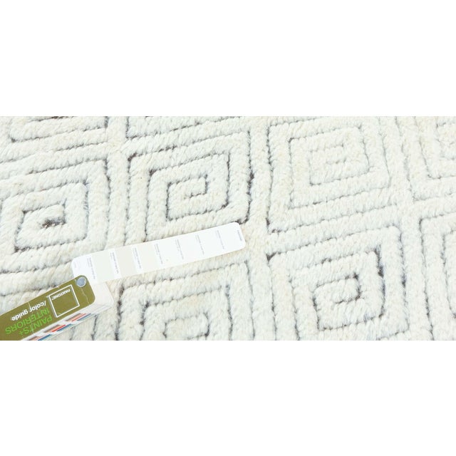 Textile High-quality Extra Large High-Low Lattice Wool Rug by Doris Leslie Blau For Sale - Image 7 of 10