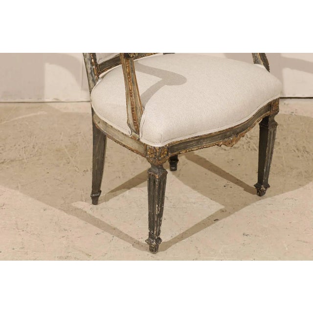 Wood Mid 19th Century Vintage Italian Armchair For Sale - Image 7 of 10