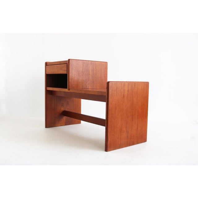 Mid-Century Modern Mid-Century Danish Teak Hall Bench by Bornholm Møbelfabrik, 1960s For Sale - Image 3 of 16
