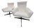 White Bouclè Armchairs, 1960s, Set of 2 For Sale