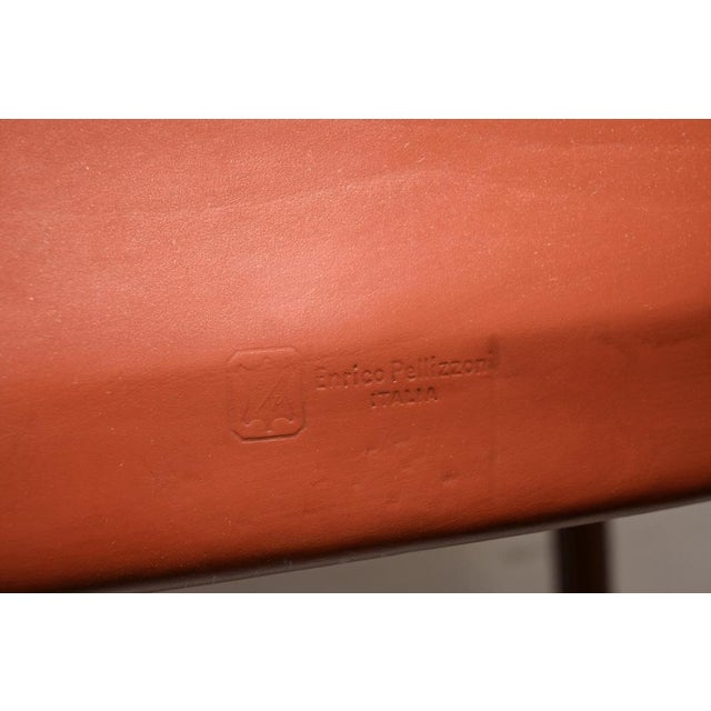 Vintage Italian Leather Armchairs by Enrico Pellizzoni, 1980, Set of 2 For Sale - Image 10 of 11