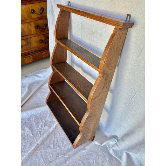 Early 20th Century Oak Wall Shelf For Sale - Image 10 of 12
