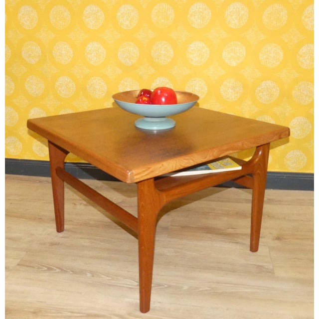 Mid-Century Modern Vintage Small Coffee Table in Teak by Niels Bach, 1960s For Sale - Image 3 of 12