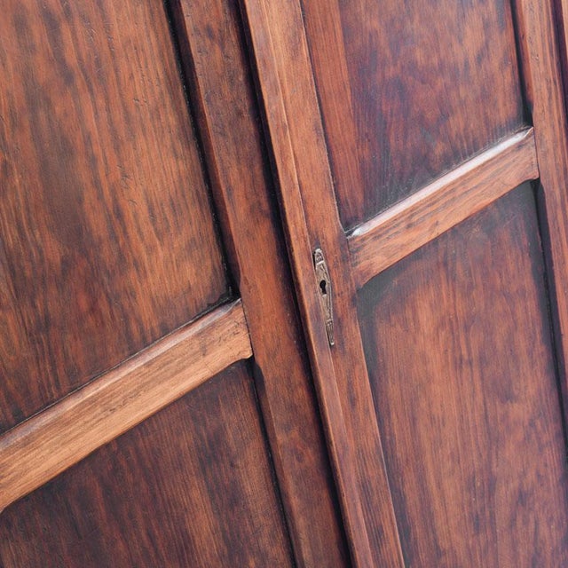 Vintage Parisian Wardrobe Two-Door in Pine, 1950s For Sale - Image 11 of 14