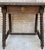 Mid 20th Century French Walnut Carved Side Table with Turned Legs and Stretcher, 1940s For Sale - Image 16 of 18