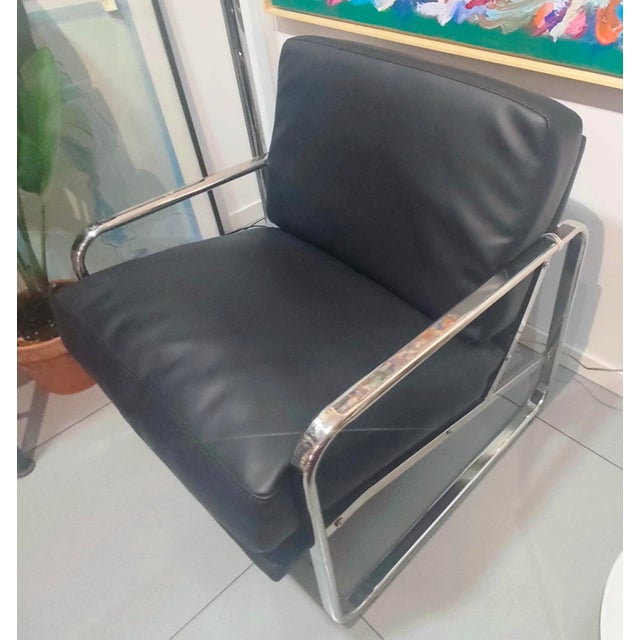 Leatherette and Metal Chair from Ángel Cerda, 2000s For Sale - Image 4 of 11