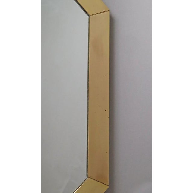Large Brass Mirror from United Advertising Facilities, 1980s For Sale - Image 12 of 16