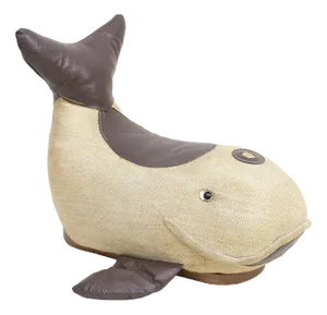 Vintage Whale Therapeutic Toy by Renate Müller for H. Josef Leven, Sonneberg, 1960s