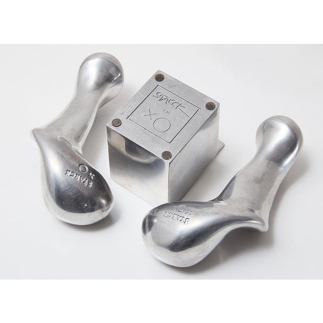 Silver Vintage French Ashtrays by Philippe Starck for XO, 1990s, Set of 3 For Sale - Image 8 of 9