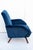 Velvet armchair, Made in Italy, 1950s. 1950s armchair reupholstered with blue velvet.