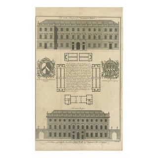 St Bartholomew's Hospital, London, Plans & Elevations, 1755 For Sale