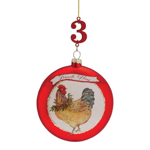 Twelve Days of Christmas Ornament (Set of 12) For Sale In Chicago - Image 6 of 9