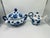 Antique Blue and White Soup Tureen and Tea Pot For Sale - Image 9 of 11