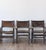 An beautifully rustic set of seven Spanish Colonial armchairs dating to the 18th century, crafted from richly patinated...