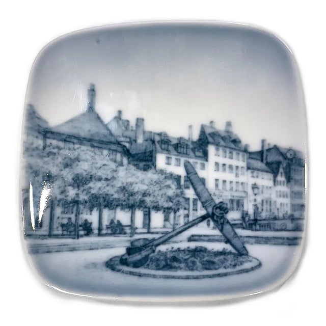 This magnificent, one-of-a-kind 8-piece collection of small Antique Copenhagen Porcelain Square Plates is exceptionally...