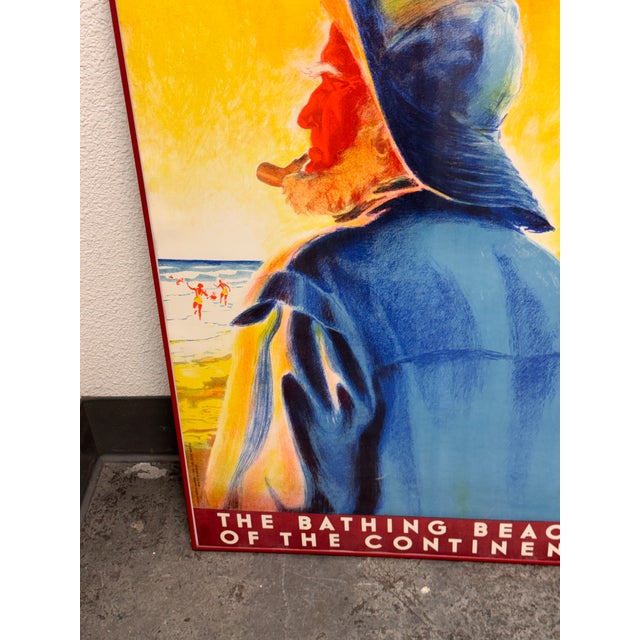 Mid-Century Modern Henrik Hansen "Jutland Denmark the Bathing Beach of the Continent" Poster Print For Sale - Image 3 of 12