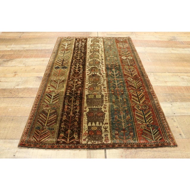 Tan Vintage Turkish Oushak Rug - 02'09 X 04'04 For Sale - Image 8 of 10