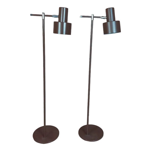 Peanut Junior & Studio Floor Lamps from Jo Hammerborg for Fog & Mørup, 1970s For Sale