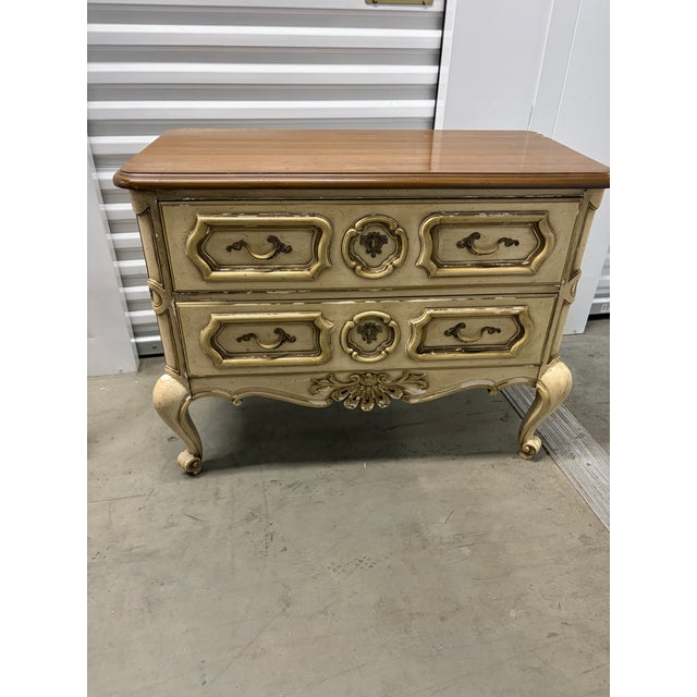 1960s 1968 Drexel Et Cetera French Provincial Two-Drawer Commode For Sale - Image 5 of 10