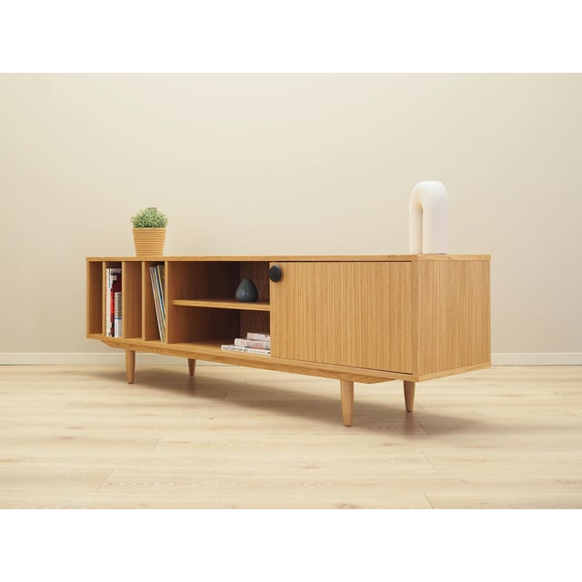 Scandinavian Yellow Oak Sideboard For Sale - Image 4 of 11