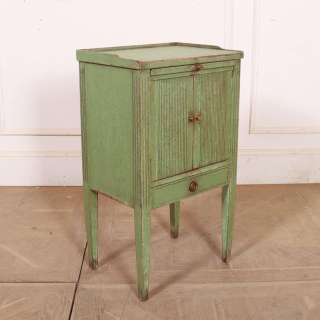 Swedish Painted Bedside Cabinet, 1890s For Sale - Image 11 of 12