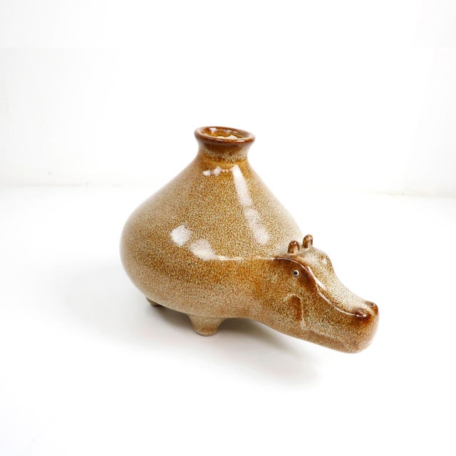 Hippopotamus Shape Vase For Sale - Image 17 of 18