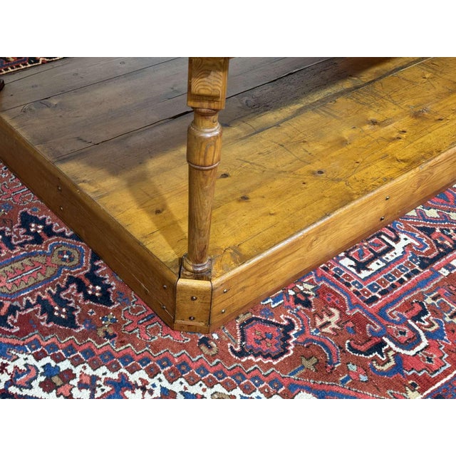 19th Century English Trades Table in Fir Wood For Sale - Image 5 of 18